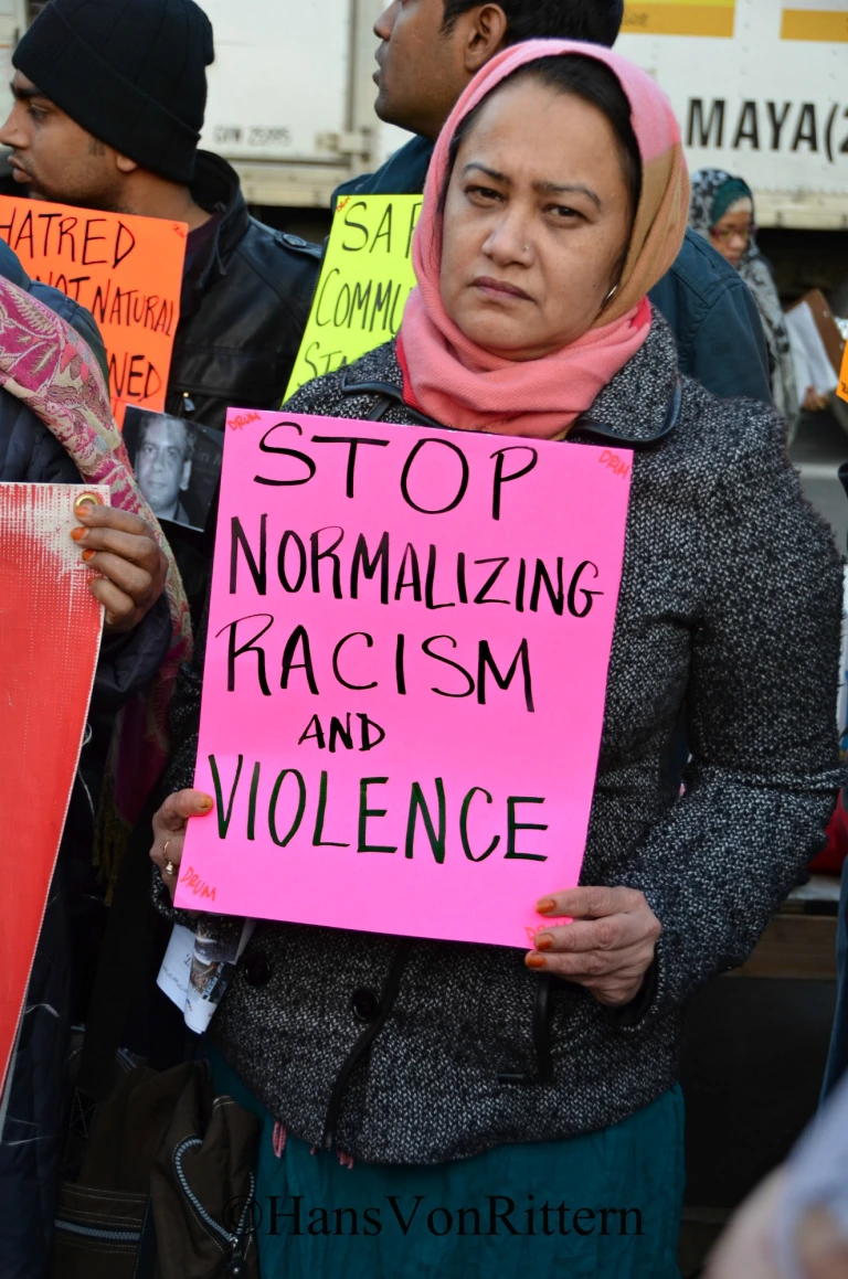 Photo of the day: STOP NORMALIZING RACISM AND VIOLENCE